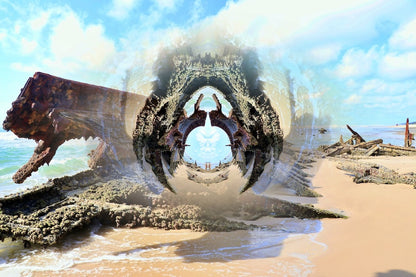 Shipwreck on the Shore - Card